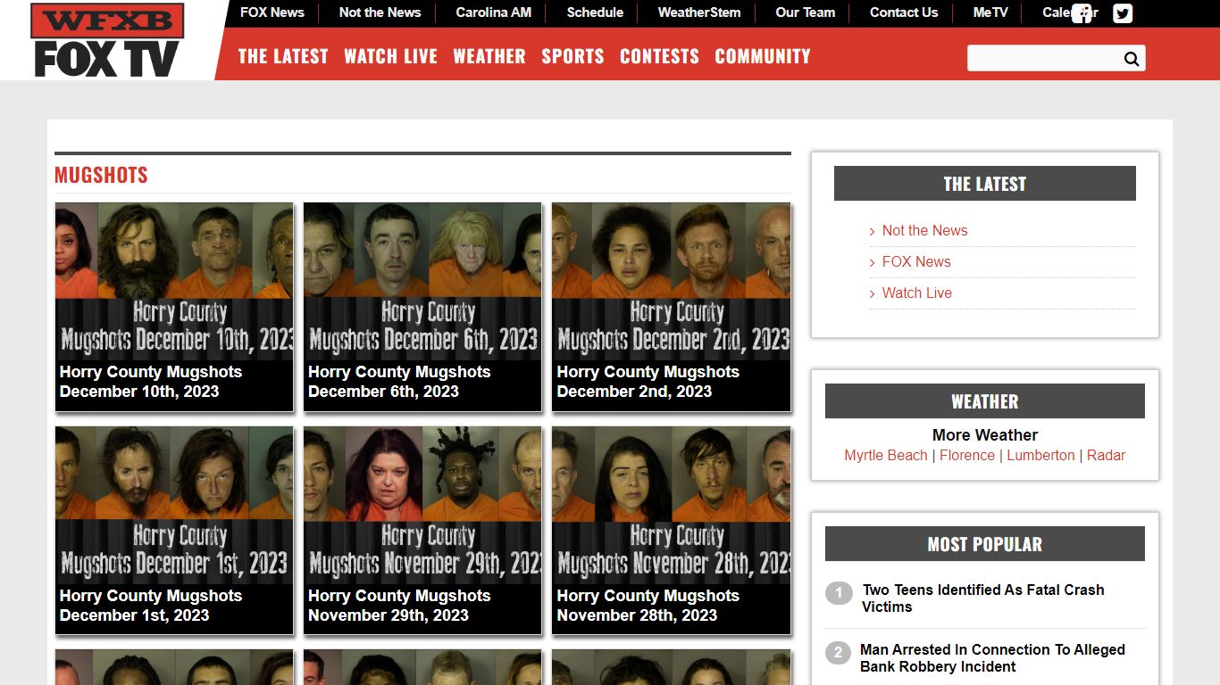 Mugshots - WFXB